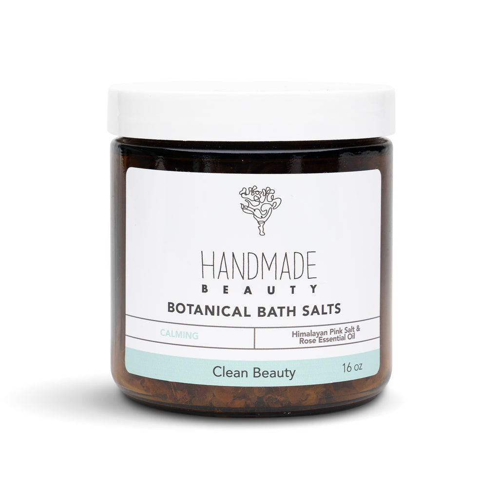 Botanical Bath Salts 16 oz - Handmade Beauty Cosmetics