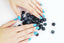 Nail Polish Non Toxic Color Blueberry - Handmade Beauty Cosmetics