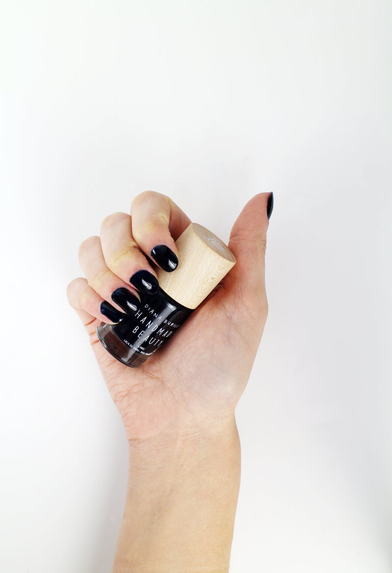 Nail Polish Non Toxic Color Blackberry - Handmade Beauty Cosmetics