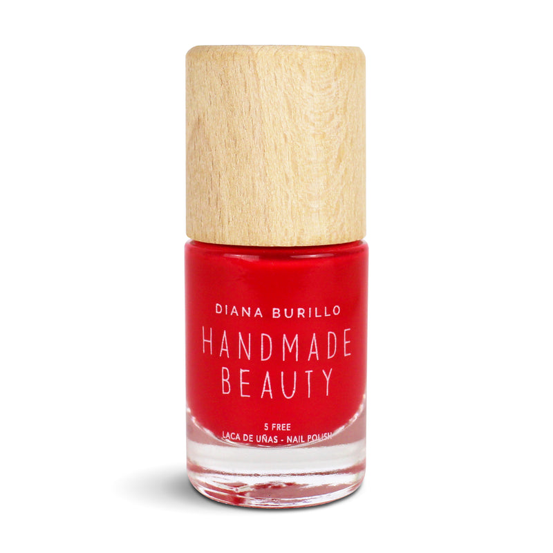 Nail Polish Non Toxic Color Lingonberry - Handmade Beauty Nail Polish Nail Polish Non Toxic Color Lingonberry The color of cranberry that grows in the boreal forests. This small berry gives brightness and color to our nails. Size: 10 ml Formulation The perfect dose of pigments in the formulation guarantees a covering effect. Contains ingredients specifically designed to strengthen nail’s resistance like organic silicon. Easy Apply Fast and precise application due to its brush.  An ergonomic cap for easy 