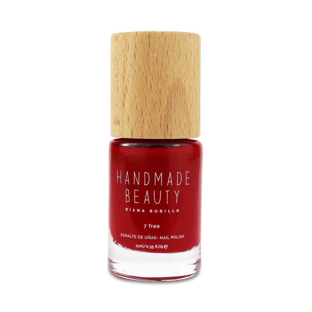 Nail Polish Non Toxic Color Passion Fruit - Handmade Beauty Nail Polish Nail Polish Non Toxic Color Passion Fruit The tropical color of passion fruit. This hue within the range of red contains the brightness of yellow and the warmth of orange. Size: 11 ml Formulation The perfect dose of pigments in the formulation guarantees a covering effect. Contains ingredients specifically designed to strengthen nail’s resistance like organic silicon. Easy Apply Fast and precise application due to its brush.  An ergo