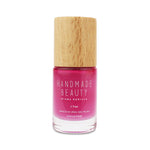 Nail Polish Non Toxic Color Pitaya - Handmade Beauty Nail Polish Nail Polish Non Toxic Color Pitaya Inspired by the exotic Dragon Fruit, this crimson pink color is able to empower our hands. Size: 11 ml Formulation The perfect dose of pigments in the formulation guarantees a covering effect. Contains ingredients specifically designed to strengthen nail’s resistance like organic silicon. Easy Apply Fast and precise application due to its brush.  An ergonomic cap for easy use. How to use: to obtain an opti