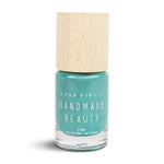 Nail Polish Non Toxic Color Shitake - Handmade Beauty Nail Polish Nail Polish Non Toxic  Color Shitake An original and unique tone within the range of greens, inspired by oriental mushrooms, mosses and sage. Size: 10 ml Formulation The perfect dose of pigments in the formulation guarantees a covering effect. Contains ingredients specifically designed to strengthen nail’s resistance like organic silicon. Easy Apply Fast and precise application due to its brush.  An ergonomic cap for easy use. How to use