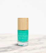 Nail Polish Non Toxic Color Summer Menorca - Handmade Beauty Nail Polish Nail Polish Non Toxic Color Summer Menorca Light green, in the range of pastel shades, like the leaves of mint and nature itself, harmonious and serene. Size: 10 ml Formulation The perfect dose of pigments in the formulation guarantees a covering effect. Contains ingredients specifically designed to strengthen nail’s resistance like organic silicon. Easy Apply Fast and precise application due to its brush.  An ergonomic cap for easy